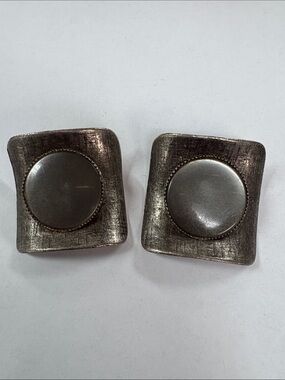 Musi vintage shoe clips silvertone